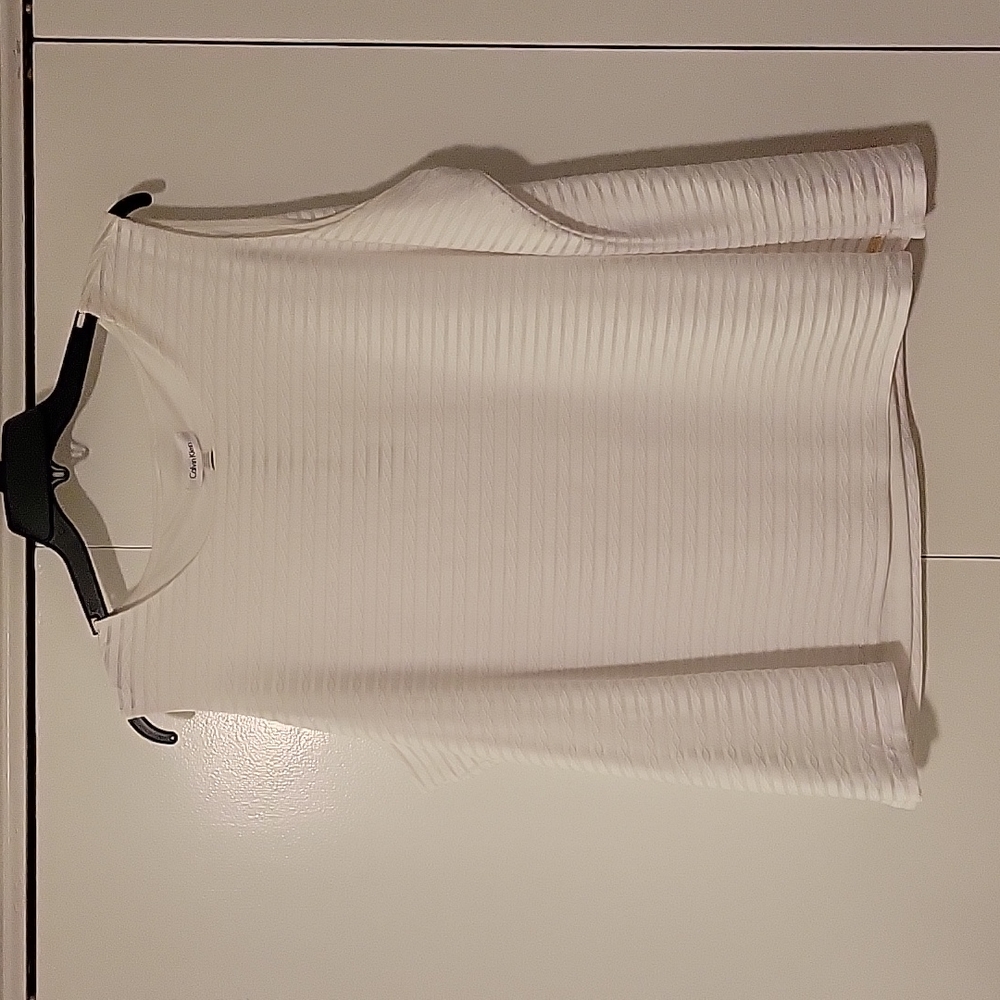 Two layer white tank top by Calvin Kline in 3x NWT